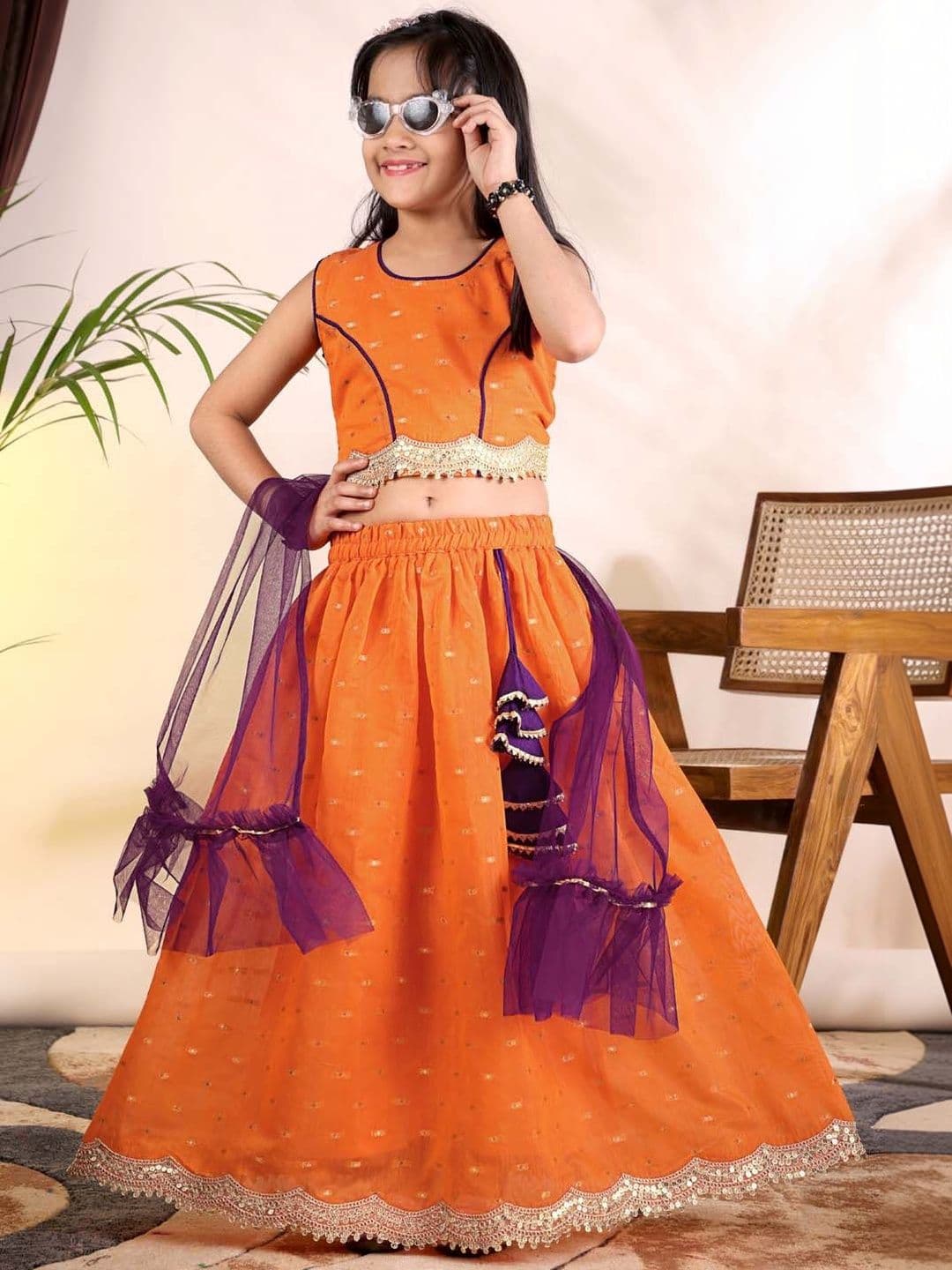 satyamfab Girls Ready to Wear Lehenga & Blouse With Dupatta - view 1