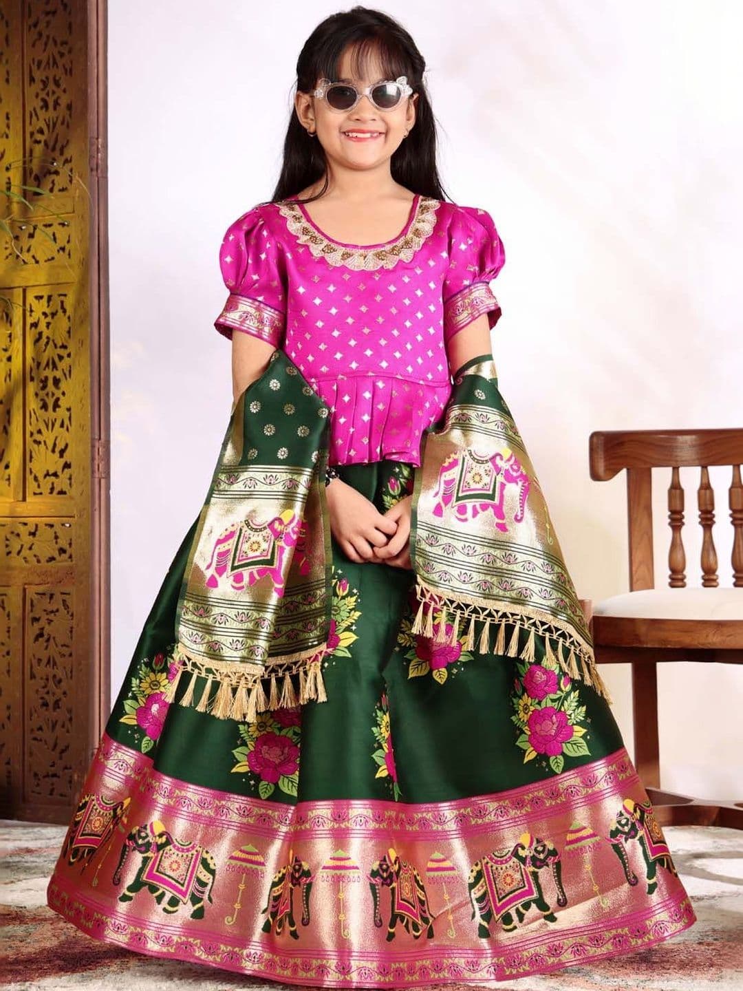 satyamfab Girls Ready to Wear Lehenga & Blouse With Dupatta - view 1