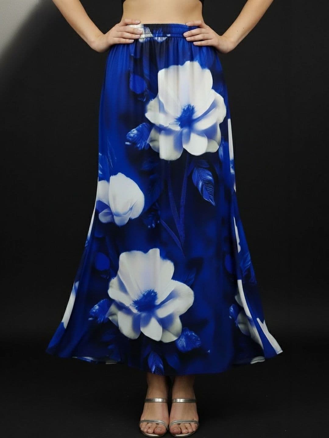 Vagisha Women Abstract Maxi Flared Skirt - view 1