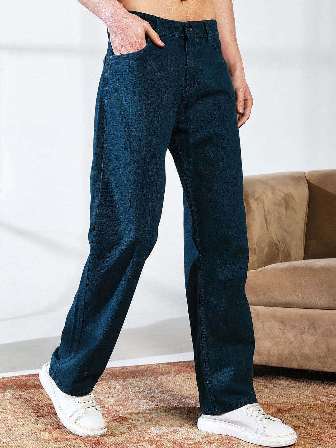 DENIMLOOK Men Jean Relaxed Fit Mid-Rise Stretchable Jeans - view 1