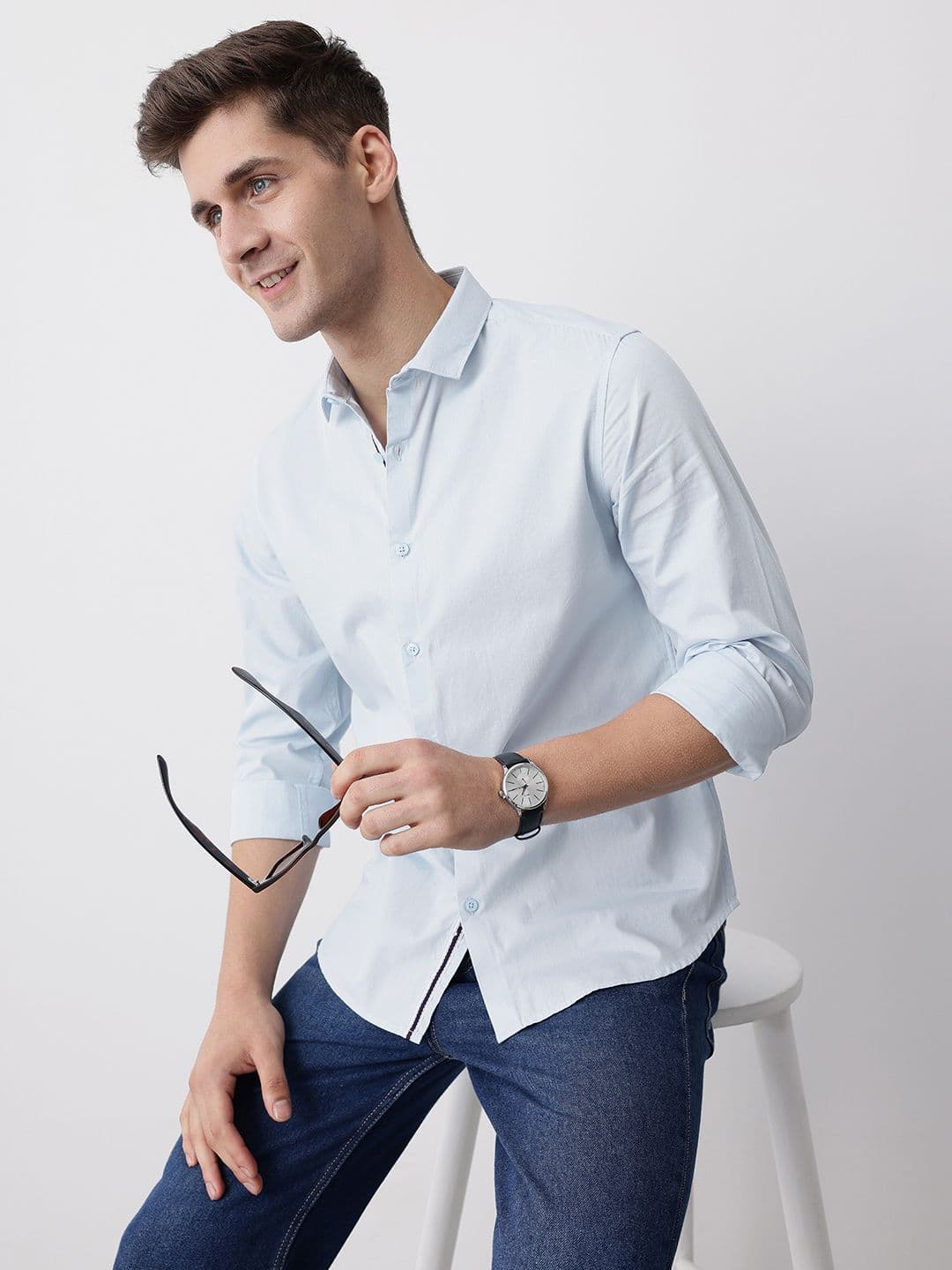 Mast & Harbour Slim Fit Pure Cotton Casual Shirt - view 1