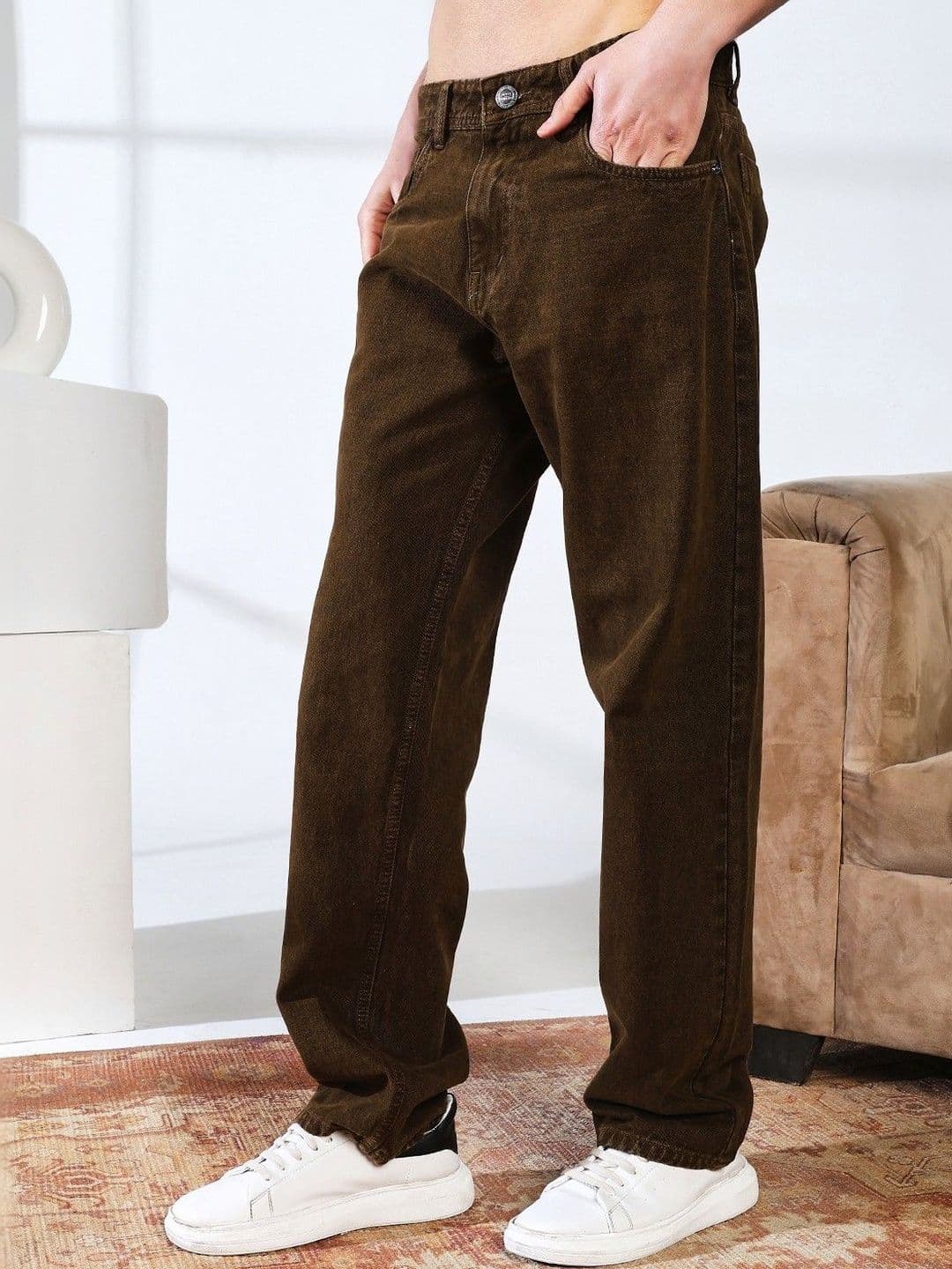DENIMLOOK Men Jean Relaxed Fit Mid-Rise Stretchable Jeans - view 1