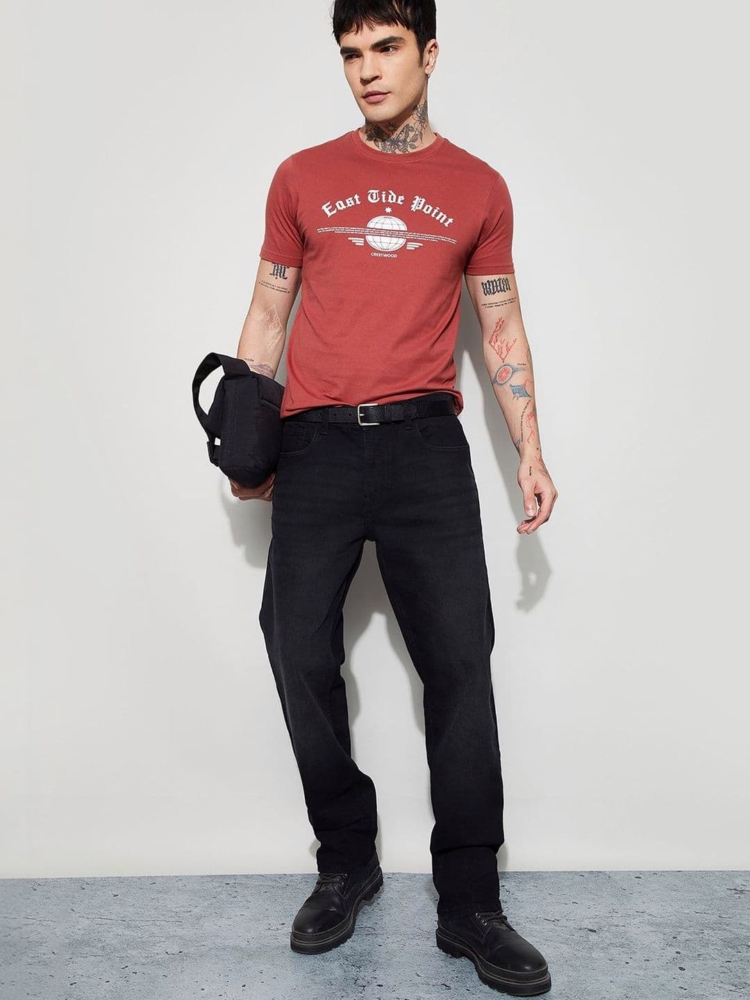 Fame Forever by Lifestyle Men Regular Fit Mid-Rise Light Fade Jeans - view 1