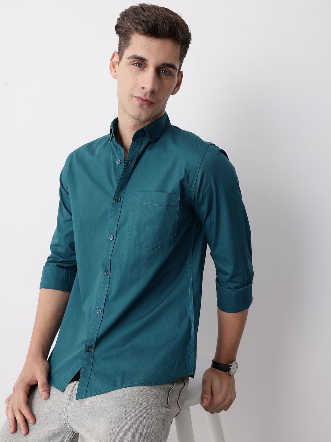 Mast & Harbour Pure Cotton Casual Shirt - view 1