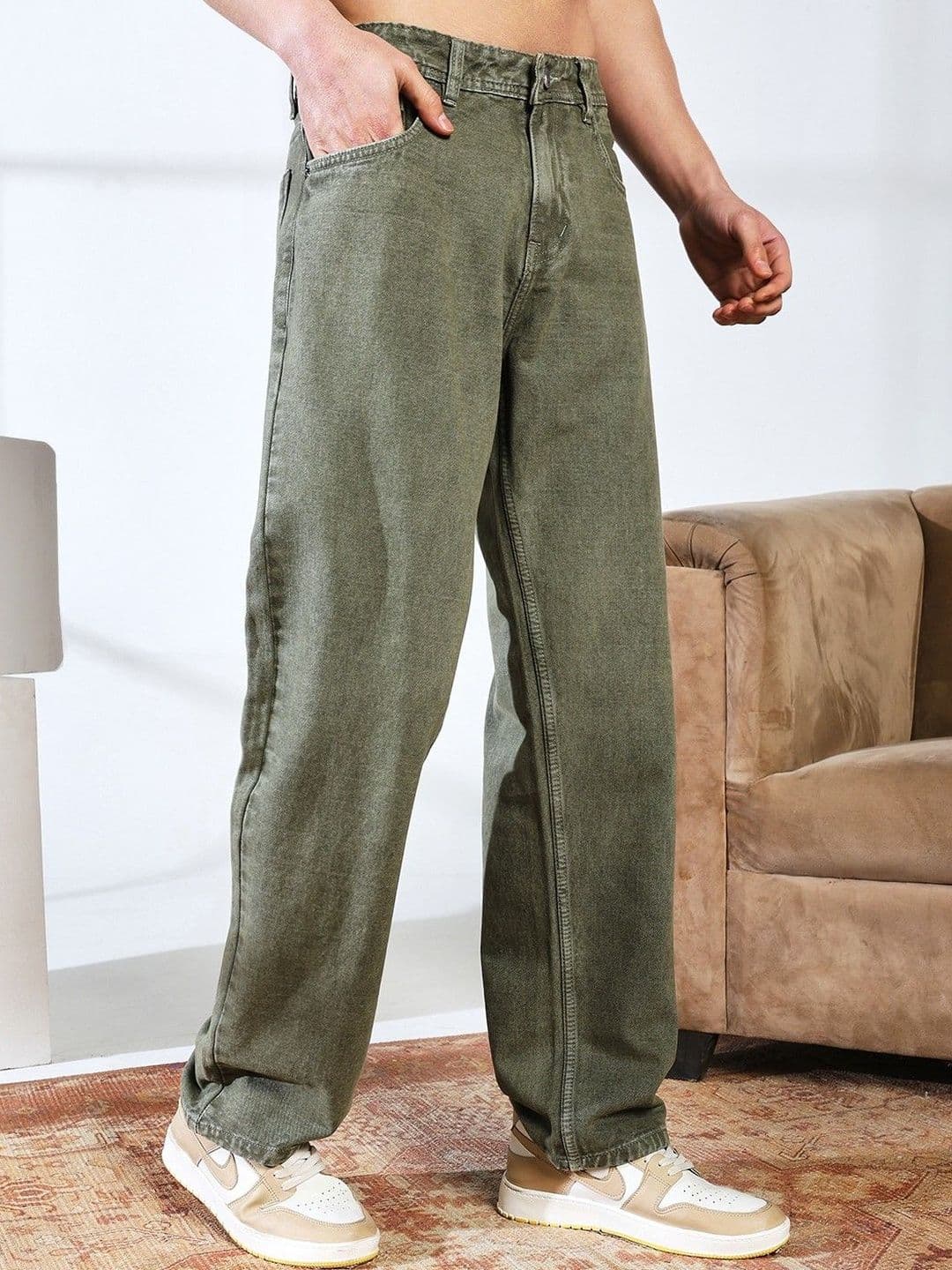 DENIMLOOK Men Jean Relaxed Fit Mid-Rise Light Fade Stretchable Jeans - view 1