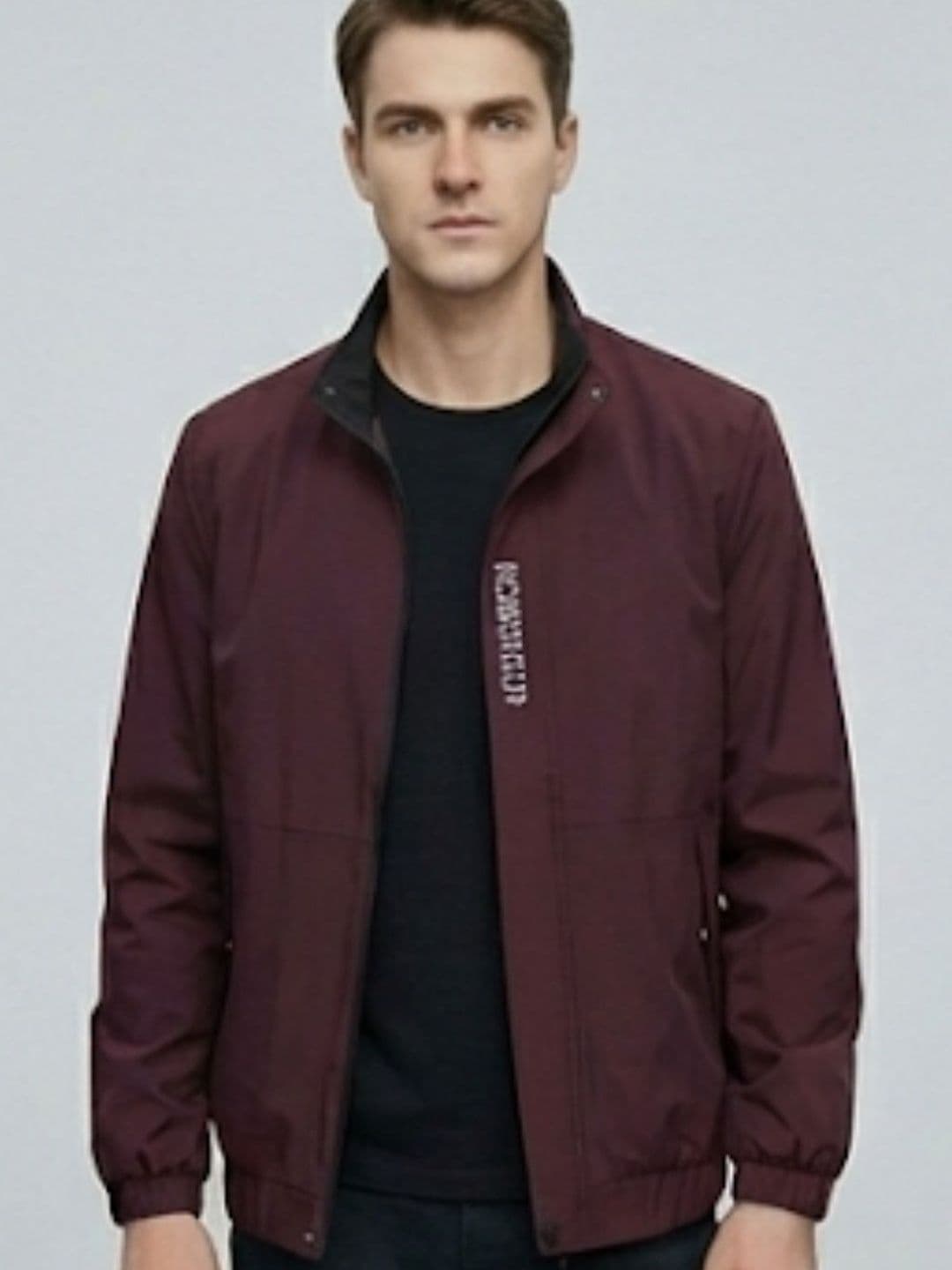 MIA FASHION Men Typography Lightweight Woven Jacket - view 1