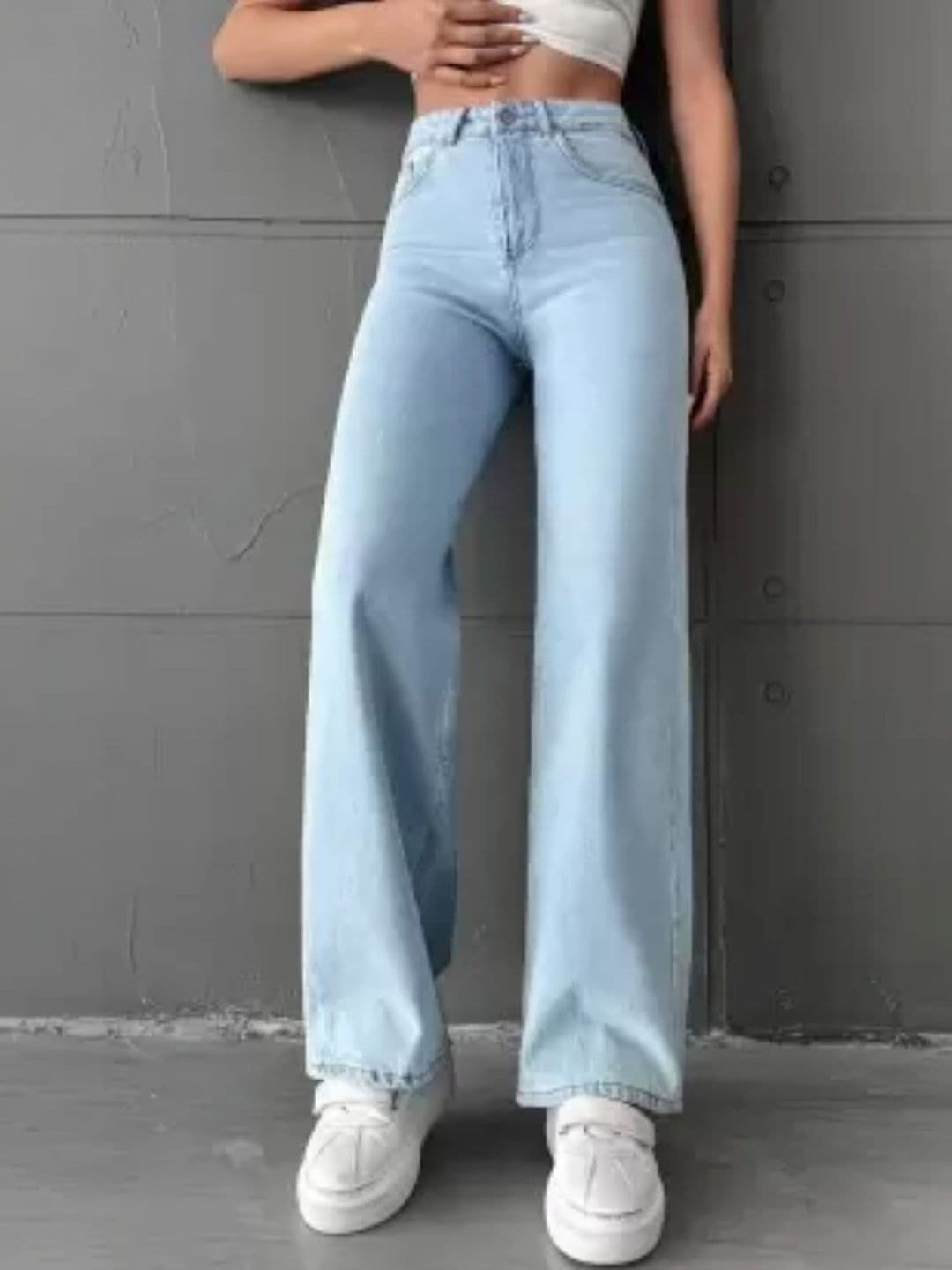 jeancherry Women Classic Mid-Rise Light Fade Stretchable Jeans - view 1