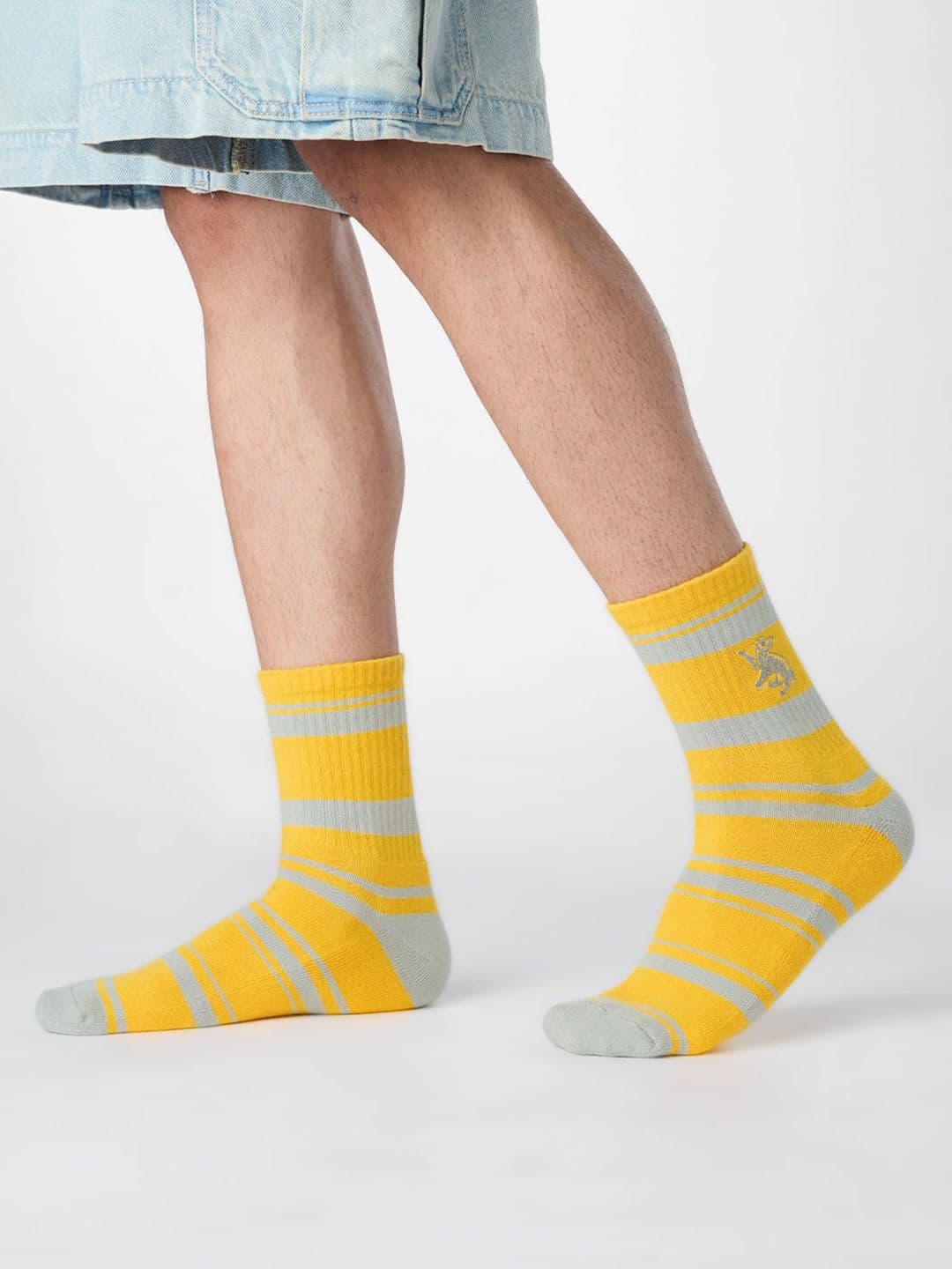 The Souled Store Men Harry Potter Mustard Socks - view 1