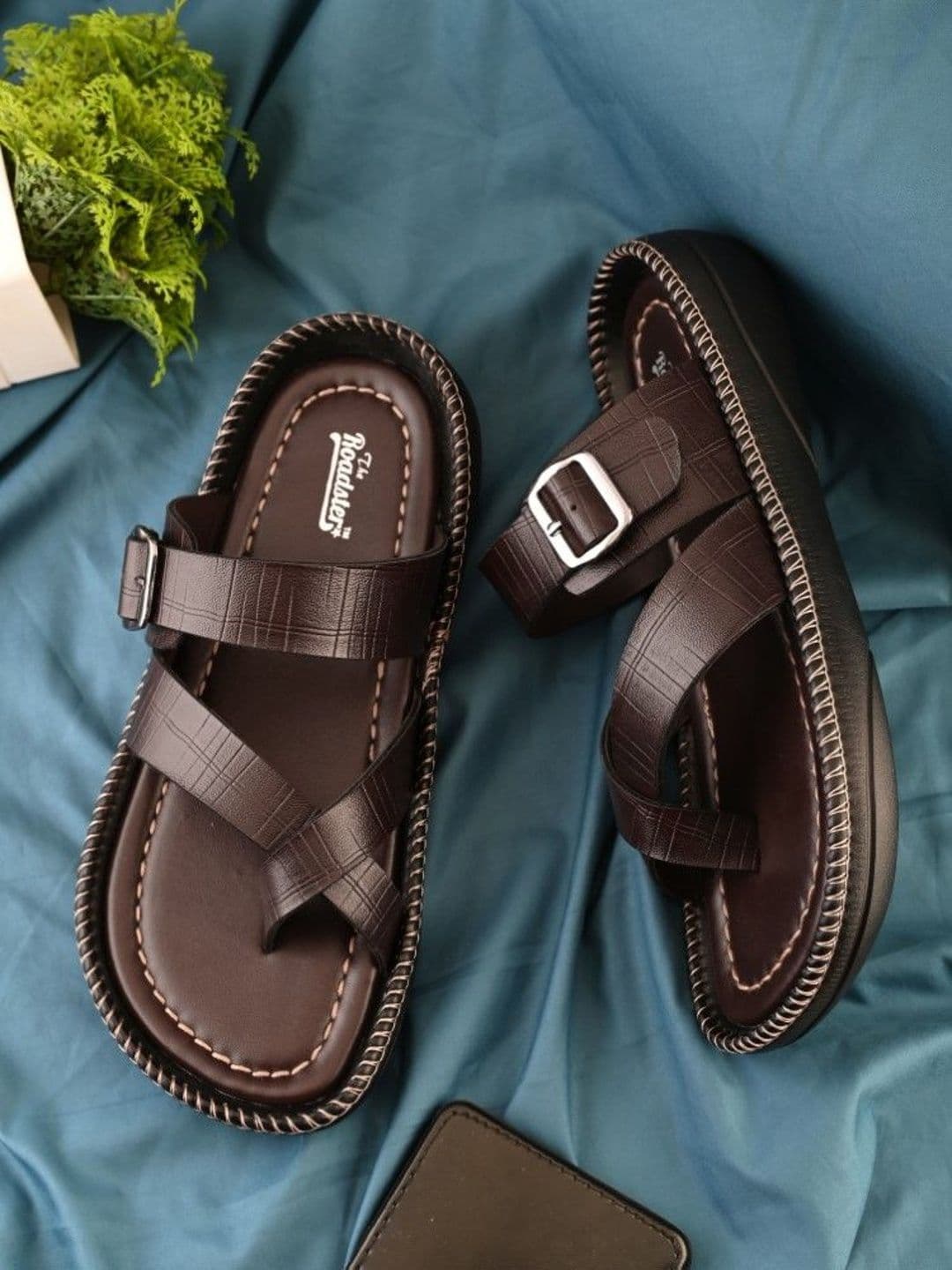The Roadster Lifestyle Co Men One Toe Multistrap Comfort Sandals - view 1