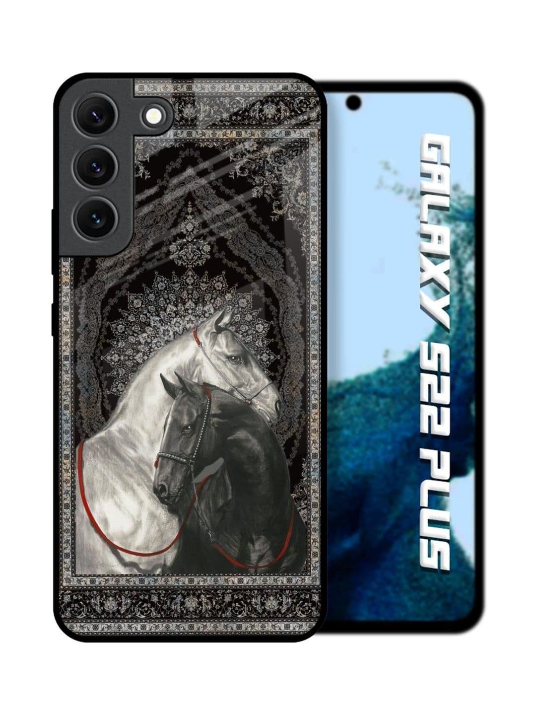 QRIOH Abstract Printed Samsung Galaxy S22 Plus Back Case Mobile Accessories