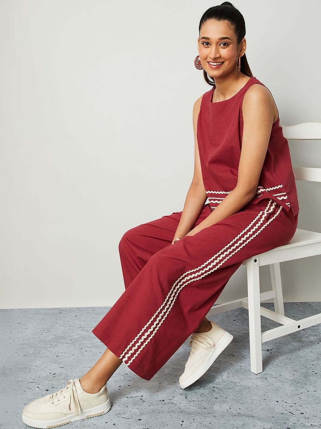Colour Me by Melange Women Ethnic Palazzos - view 1
