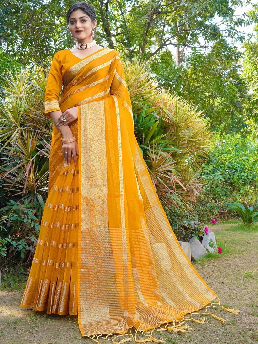 KOTHARI LGF Woven Design Zari Art Silk Saree - view 1