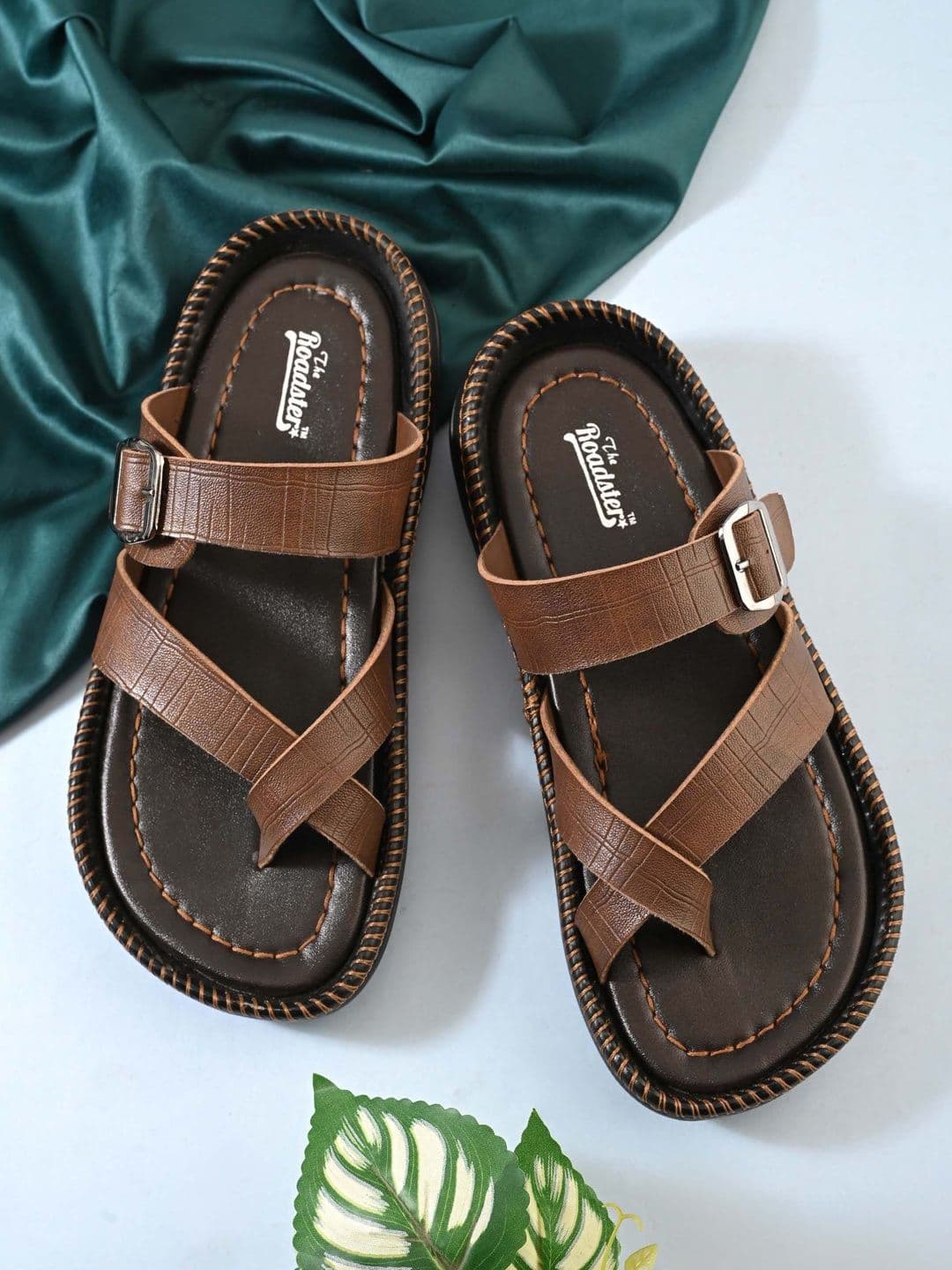 The Roadster Lifestyle Co Men One Toe Multistrap Comfort Sandals - view 1