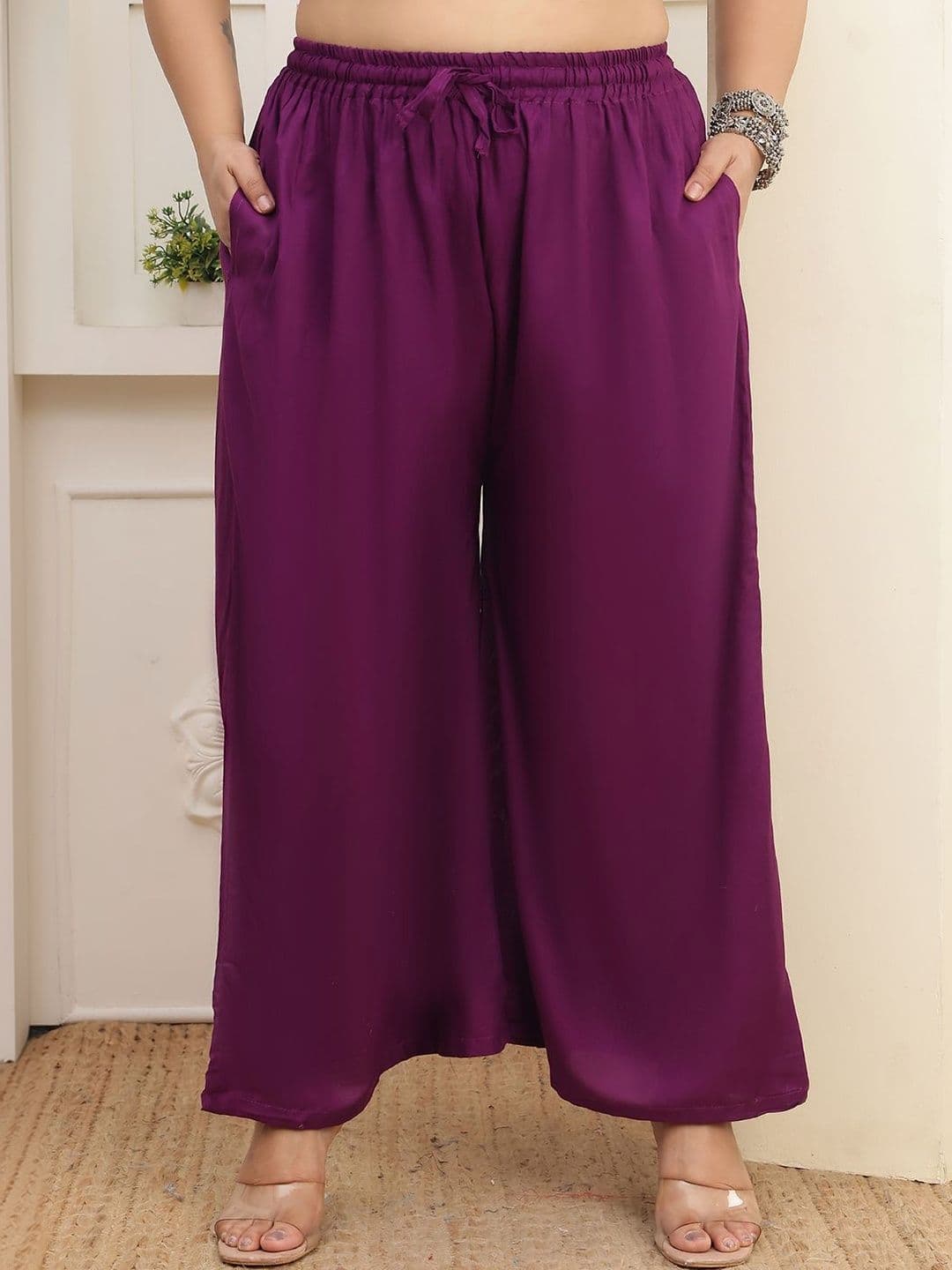 LEGITLOOKS Women Flared Ethnic Palazzos - view 1