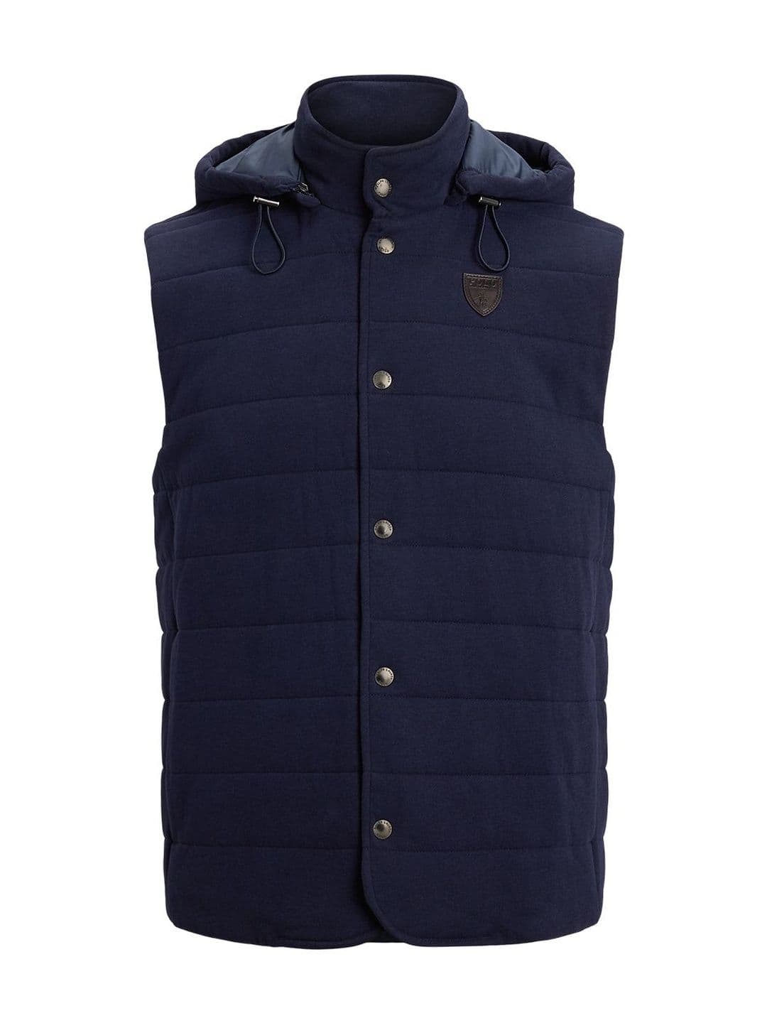Polo Ralph Lauren Cotton Hooded Quilted Jersey Vest - view 1