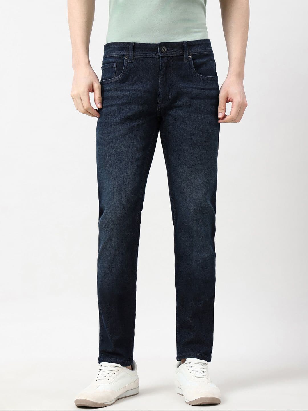 Peter England Casuals Men Skinny Fit Light Fade Jeans - view 1