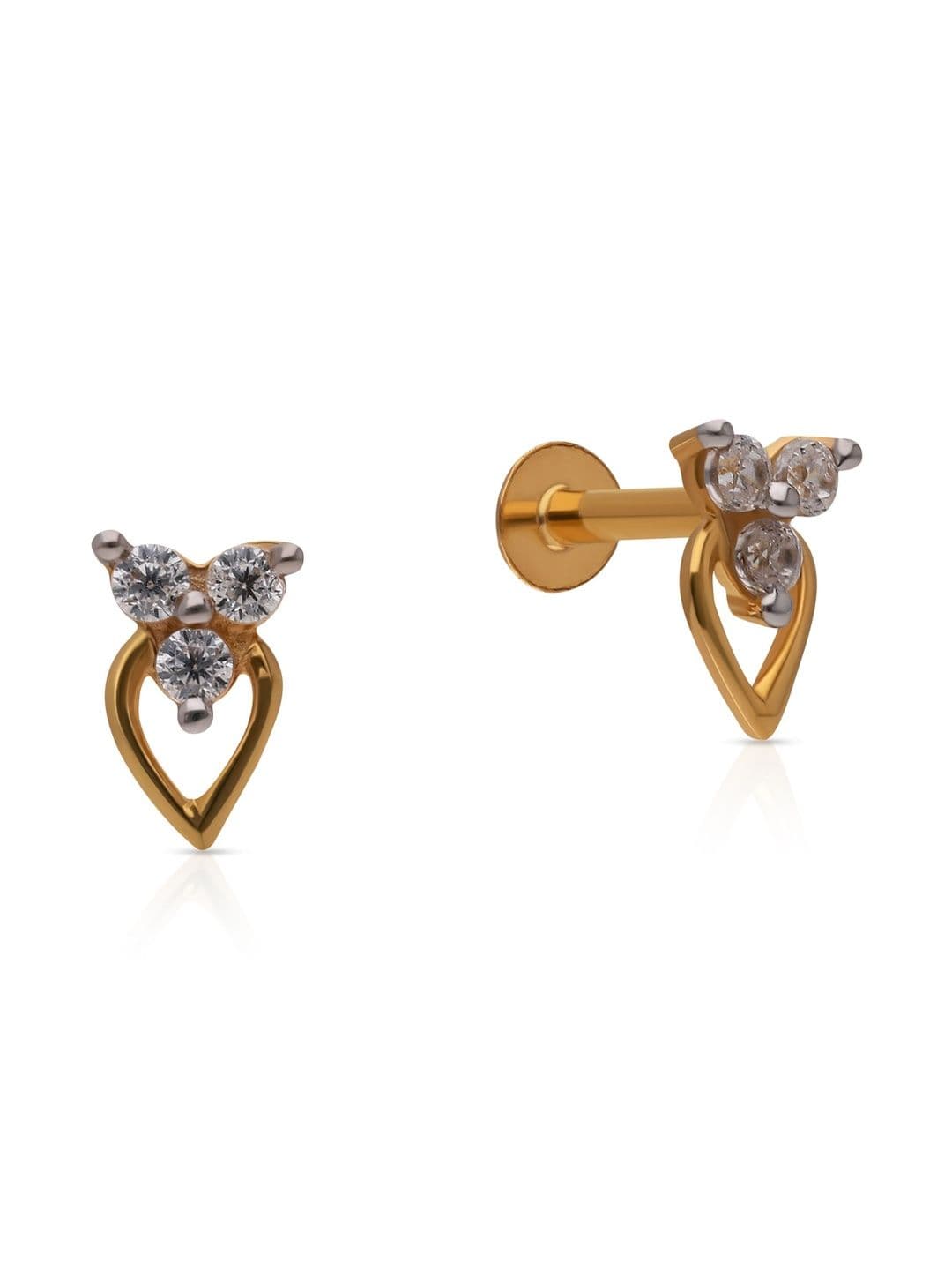 Malabar Gold & Diamonds 22 KT Yellow Gold Earring-0.625g - view 1