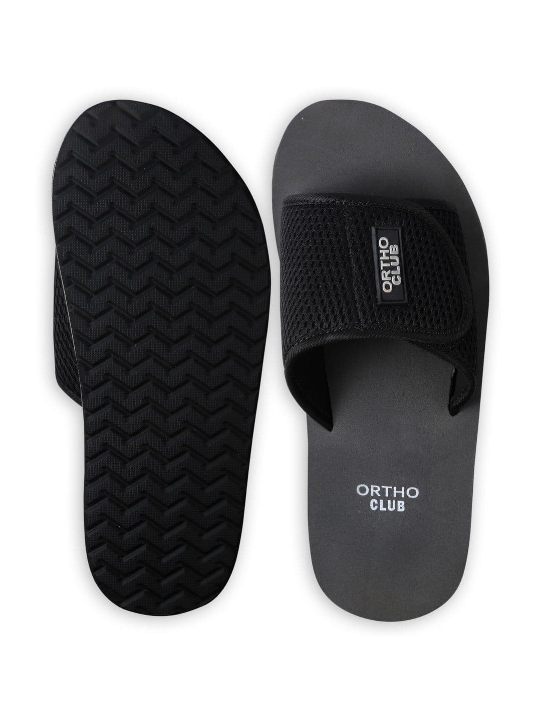 ORTHO CLUB Men Rubber Sliders - view 1