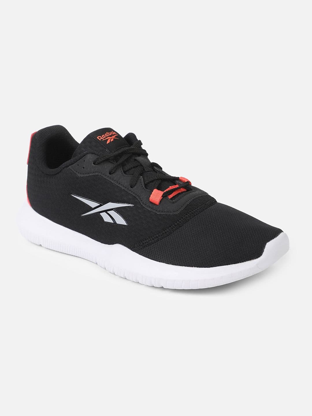 Reebok Men Black Woven Design Edgility Running Shoes - view 1