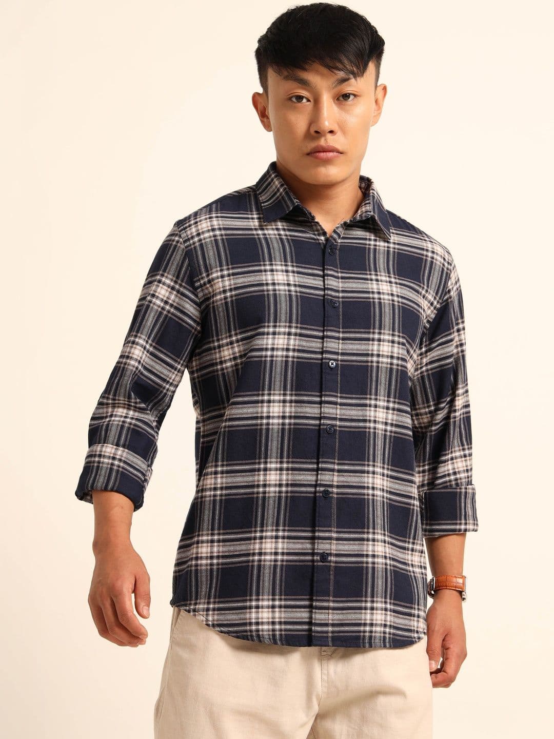 THE BEETEL HOUSE Men Classic Tartan Checks Checked Cotton Shirt - view 1