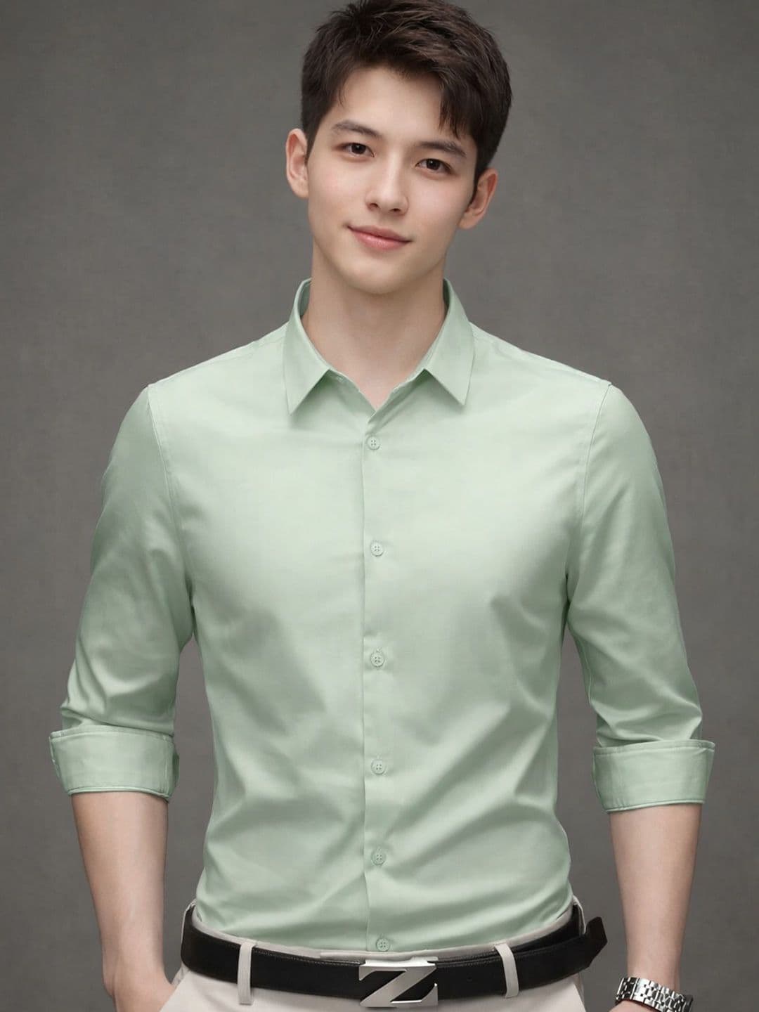 INDOPRIMO Men Pista Satin Casual Shirt - view 1