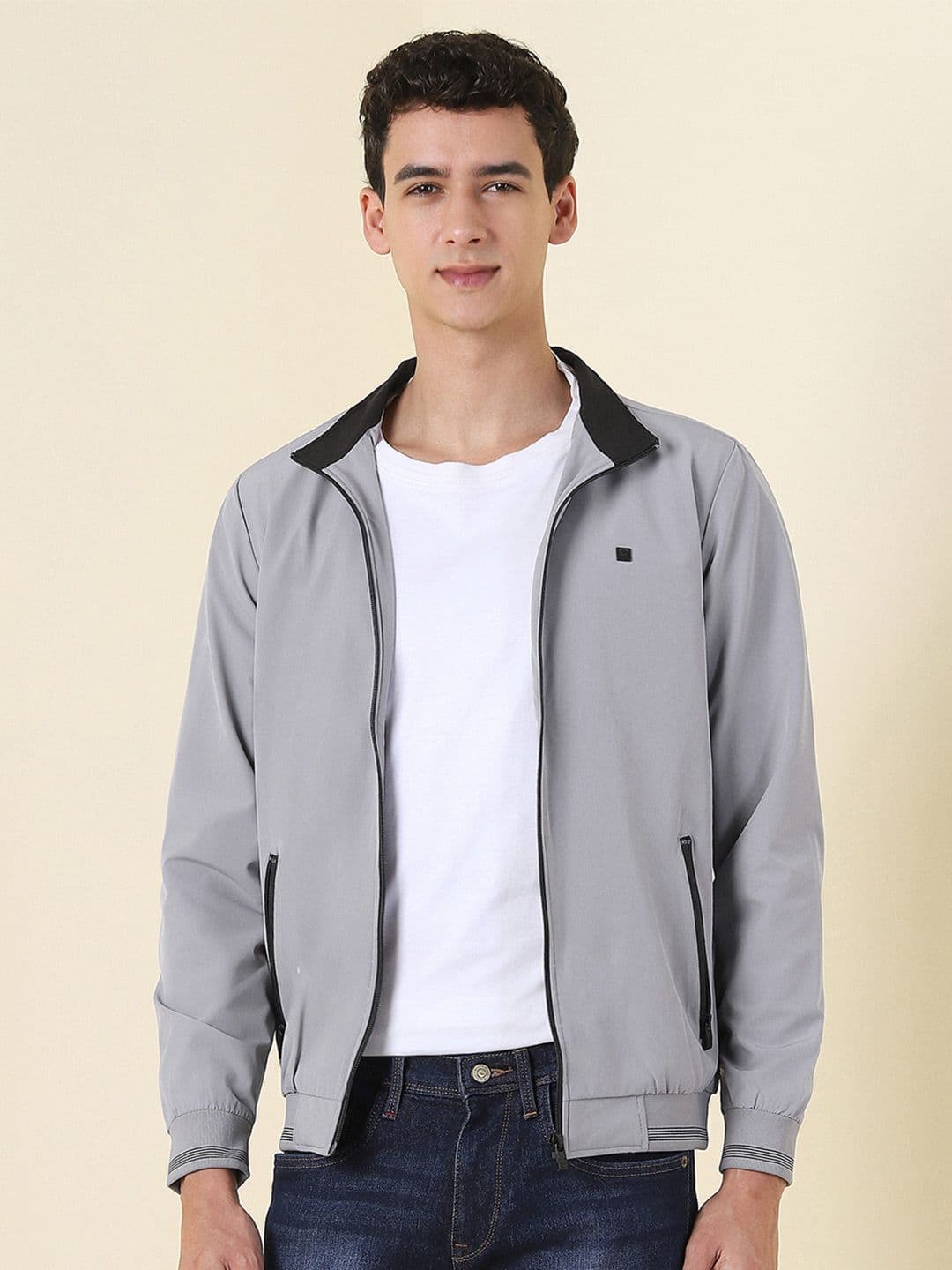 Allen Solly Men Collarless Bomber Jacket - view 1