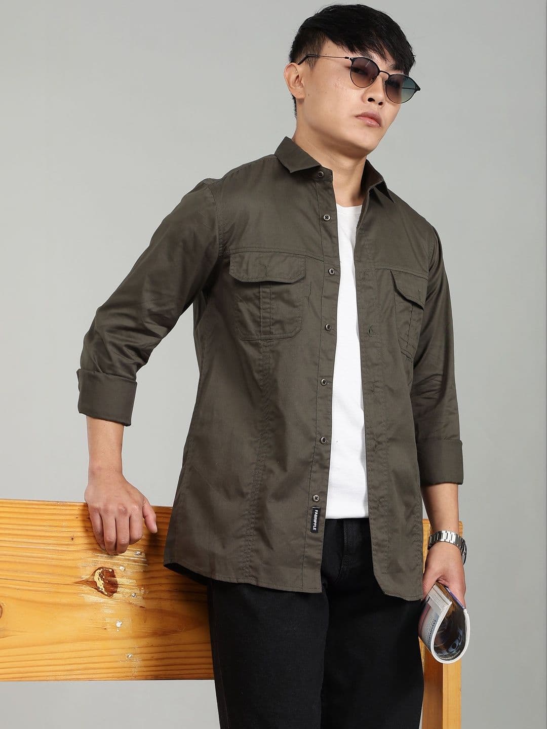 FABRIPPLE Men Classic Casual Shirt - view 1