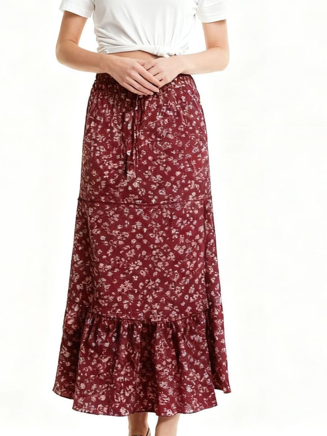 StyleCast x Revolte Women Abstract Maxi Trumpet Skirt - view 1