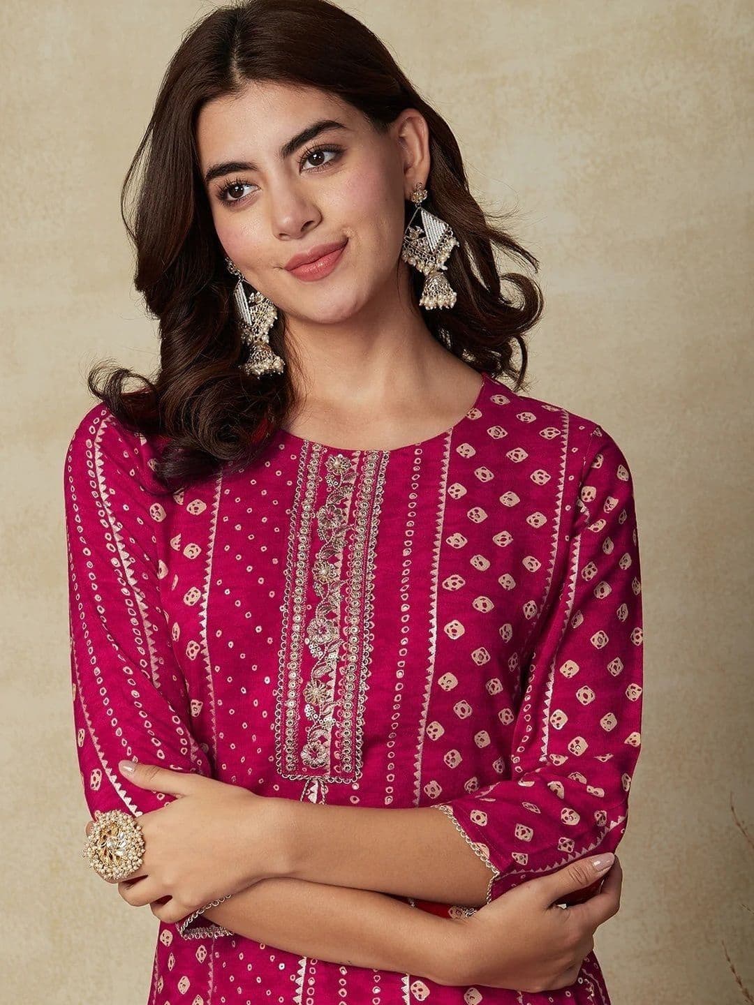 Sehrish Store Women Floral Printed Kurta - view 1