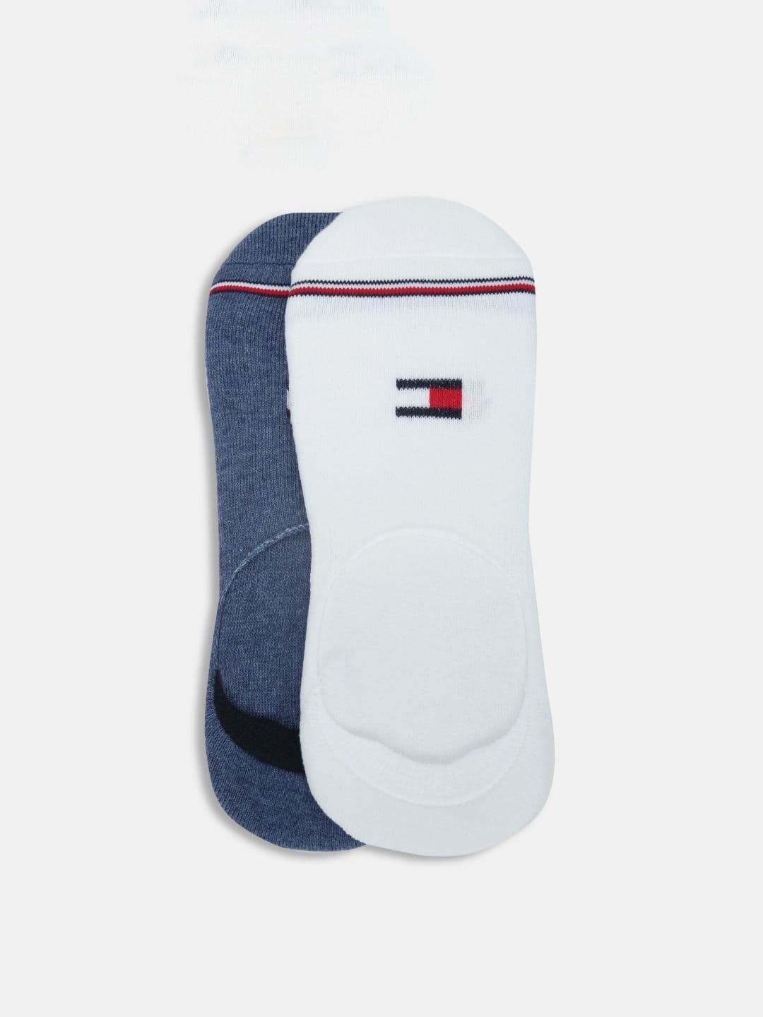 Tommy Hilfiger Men Pack of 2 Cotton Assorted Colourblocked Shoe Liners Socks - view 1