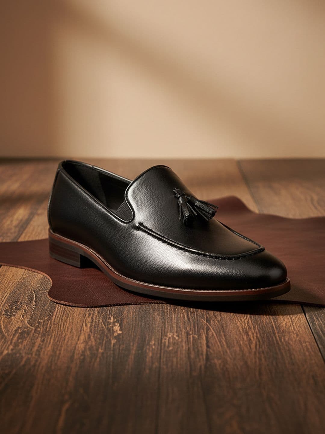 House of Pataudi Round Toe Slip-On Formal Shoes - view 1