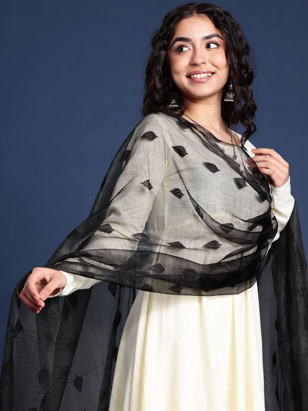 Taavi Ethnic Motifs Woven Design Dupatta - view 1