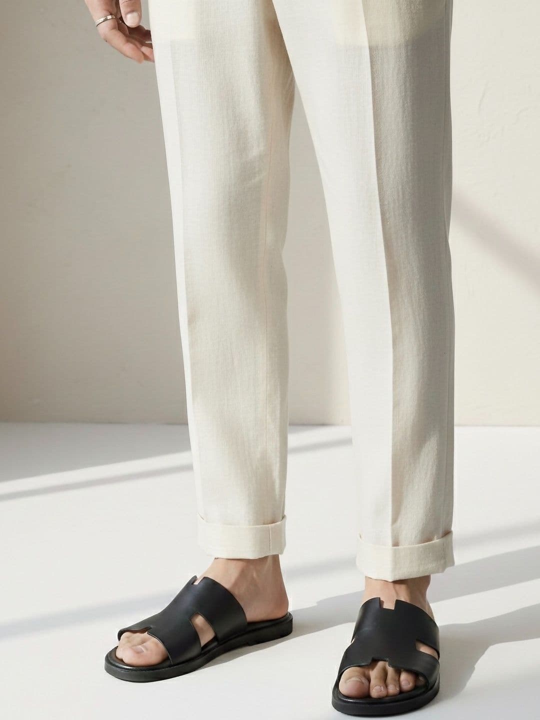 MICHEAL FERAAS Men Leather Comfort Sandals - view 1