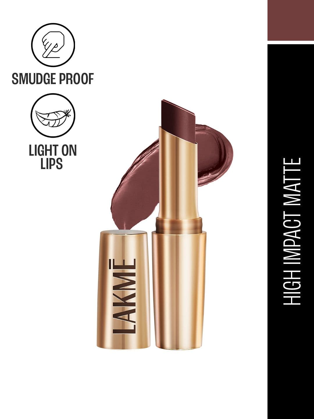 Lakme 9to5 Powerplay Priming Matte Lipstick, Lasts 16hrs, Sangria Weekend, 3.6g - view 1