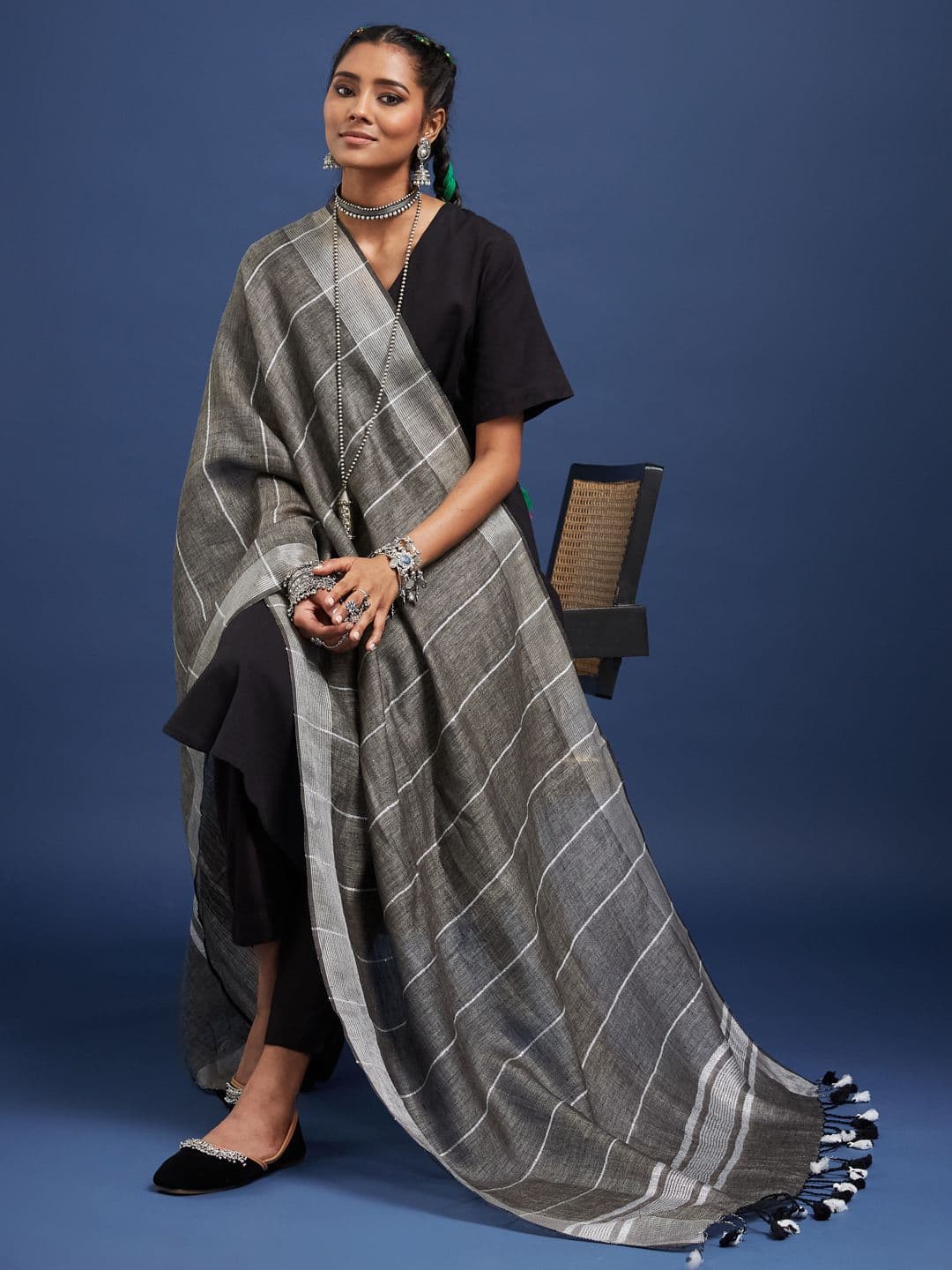 Taavi Woven Legacy Sequin Work Dupatta - view 1