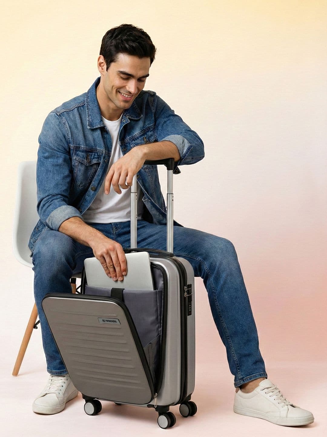 WROGN Unisex Kangaroo Hard Sided Cabin Trolley - view 1