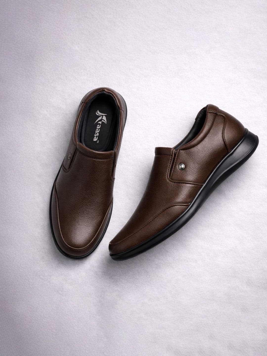 KRAASA PU Round Toe Slip-On Slip-On Shoes Formal Shoes - view 1