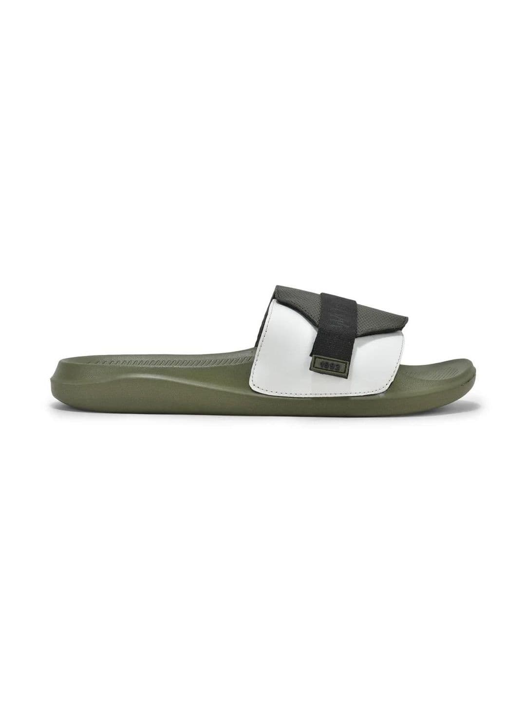 Woodland Men Colourblocked Sliders - view 1