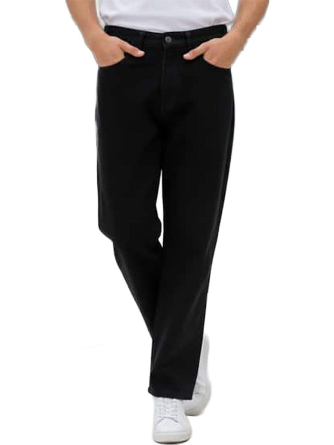 AUSK Men Loose Straight Fit Mid-Rise Stretchable Jeans - view 1