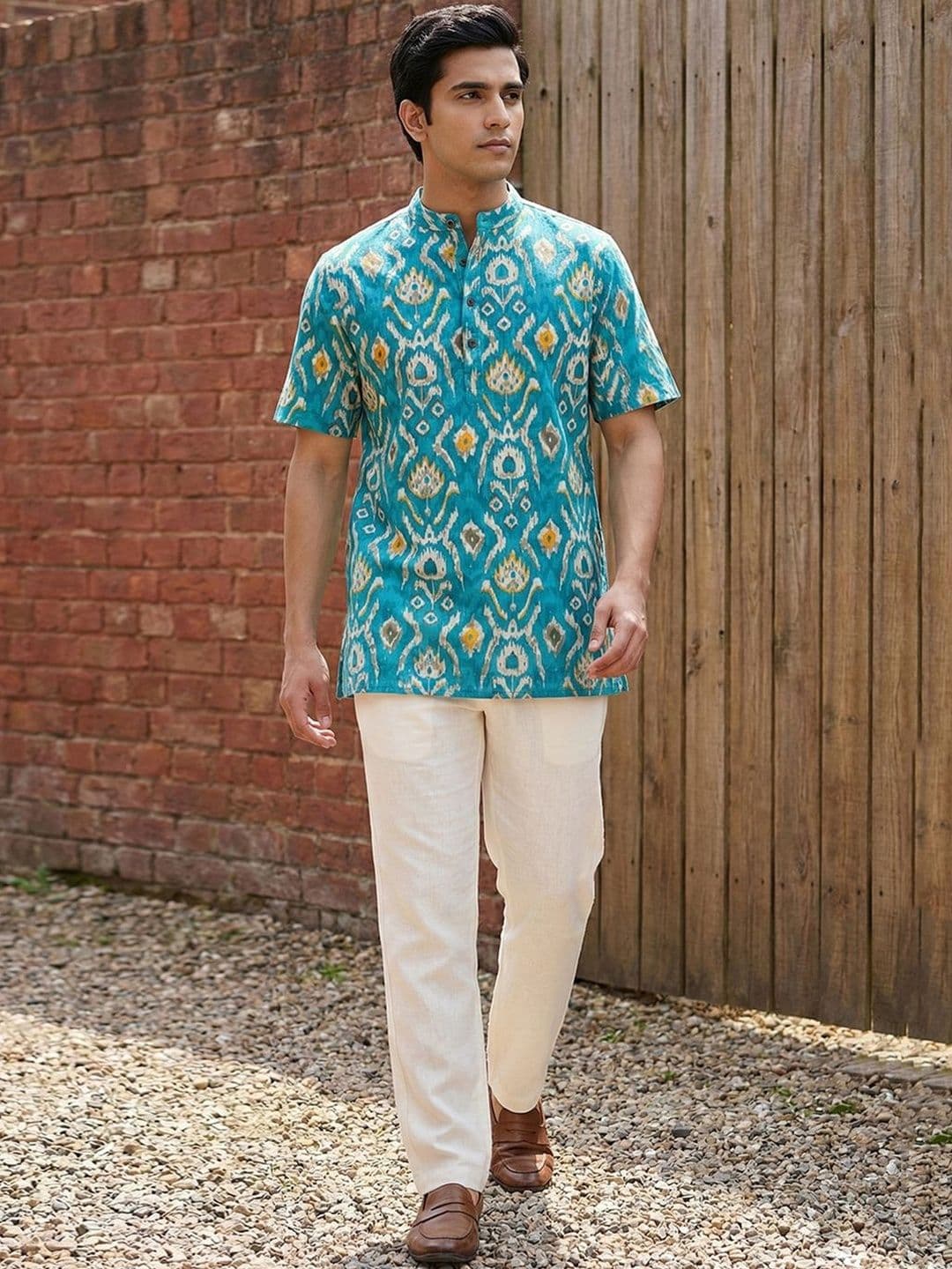 CHHAAP Men Printed Summer Sheers Kurta - view 1