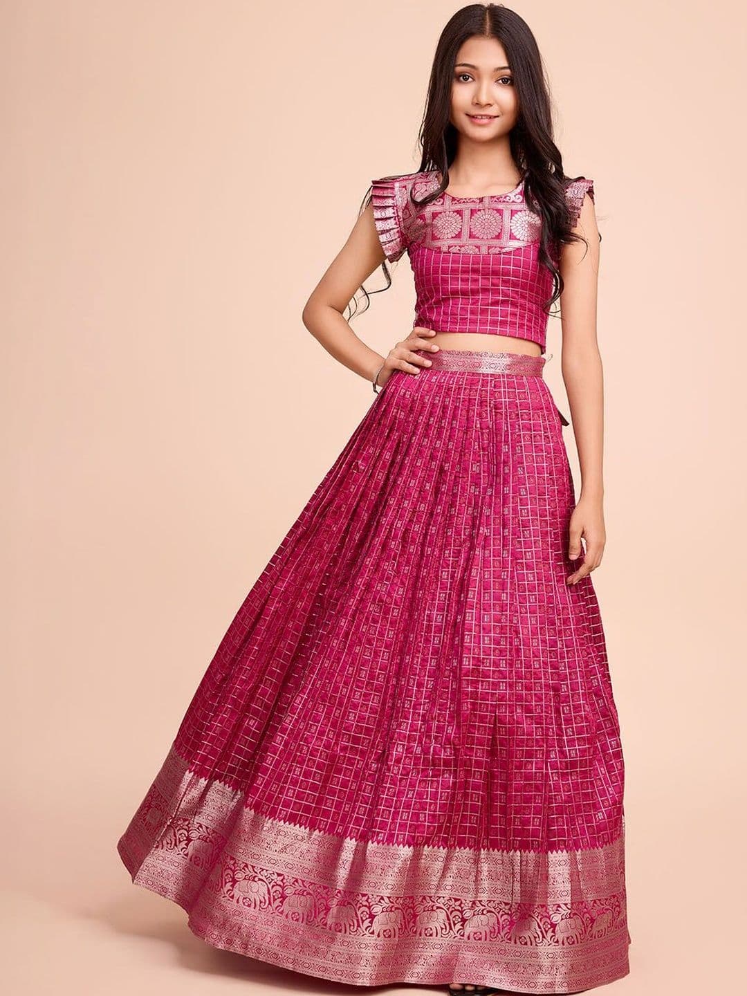 KALANANDI Girls Ready to Wear Lehenga & - view 1