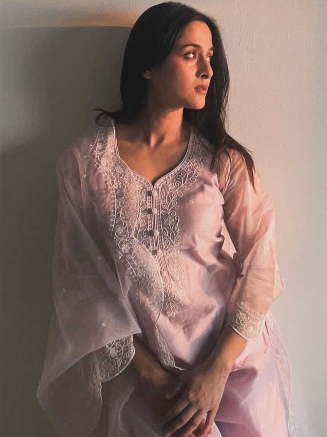 Royal Export Women Ethnic Motifs Embroidered Regular Thread Work Kurta with Trousers & With Dupatta - view 1