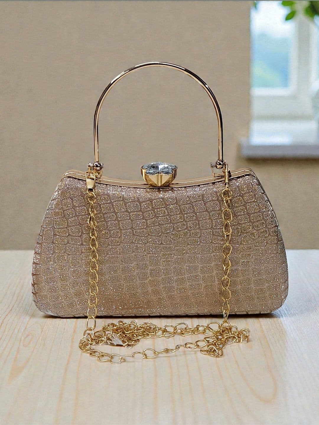 MISHA Textured Box Clutch - view 1
