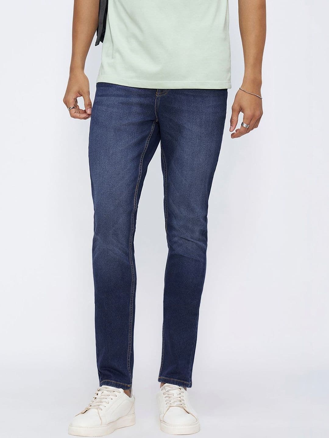 SF JEANS by Pantaloons Men Skinny Fit Mid-Rise Light Fade Jeans - view 1
