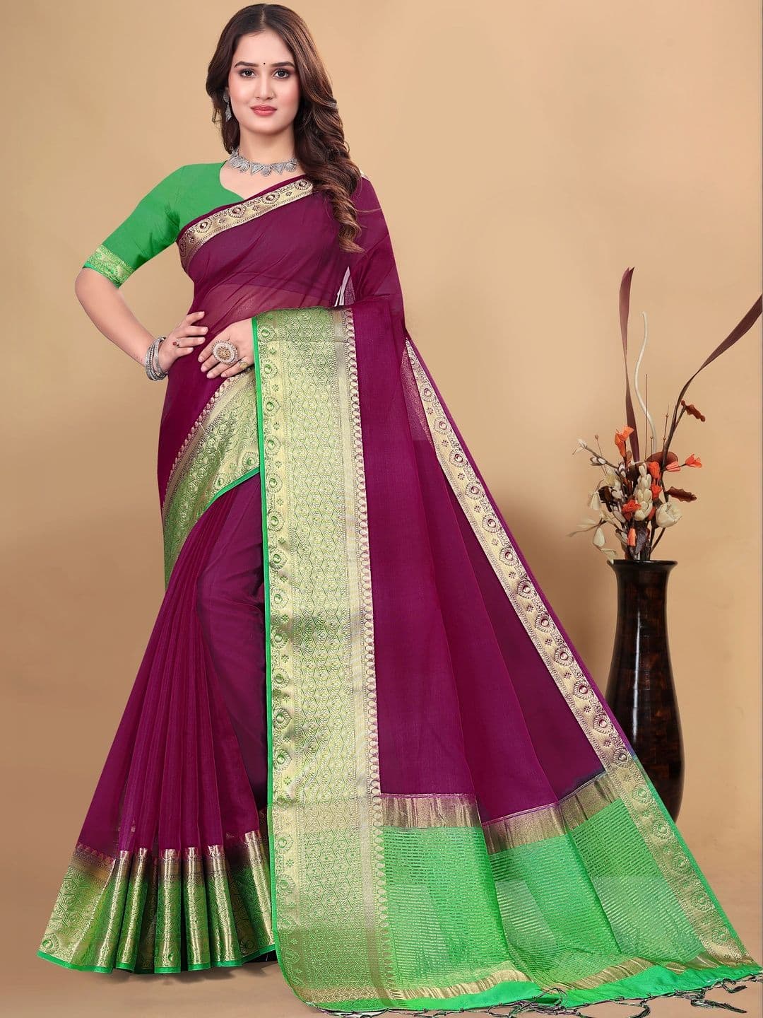 KOTHARI IC Woven Design Organza Patola Saree - view 1