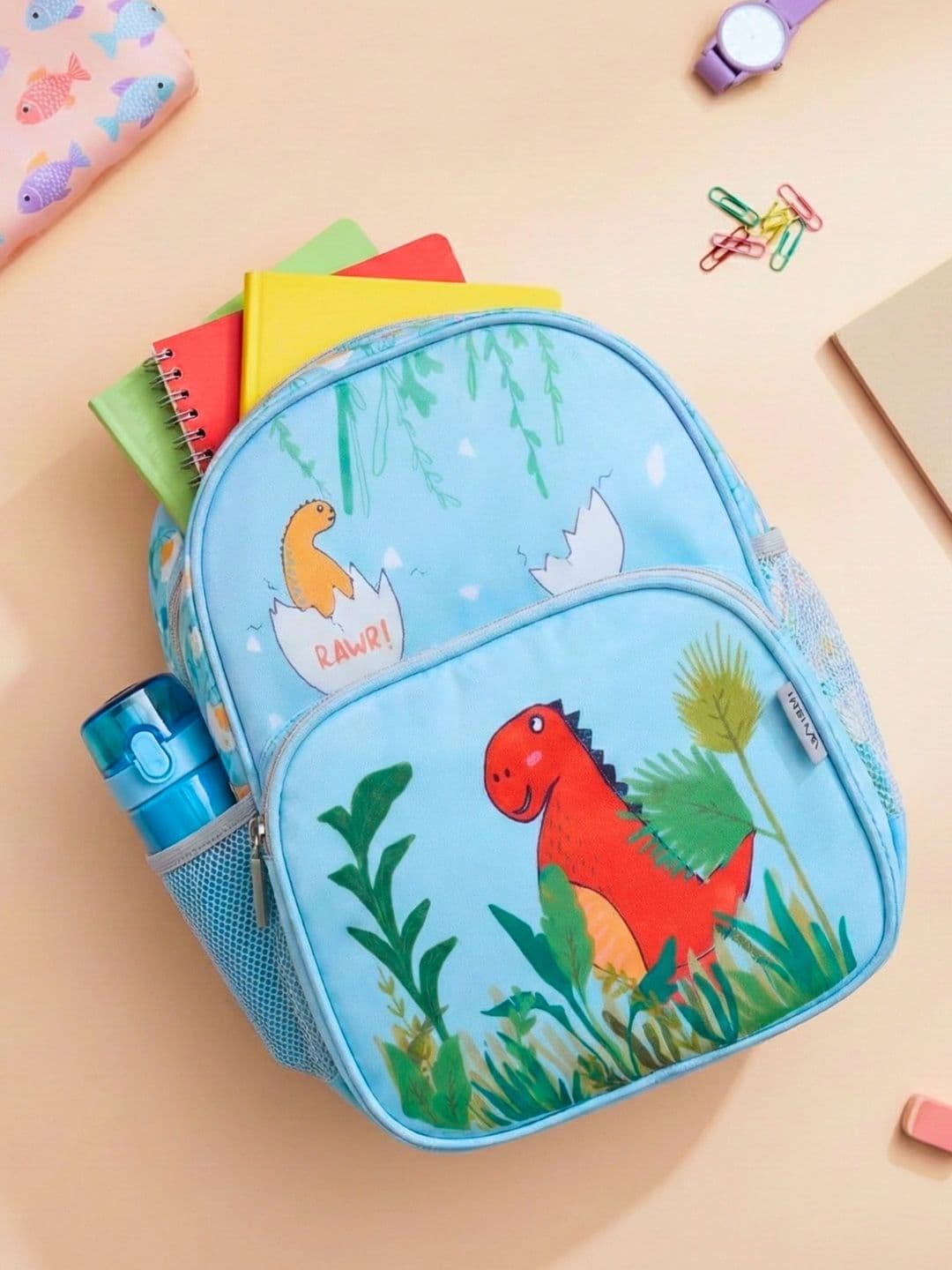 VISMIINTREND Boys Dinosaur Printed School Backpack - view 1