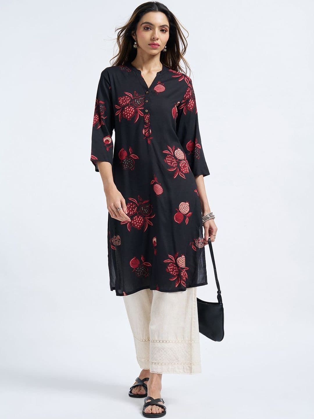 RANGMANCH BY PANTALOONS Women Floral Printed Kurta - view 1
