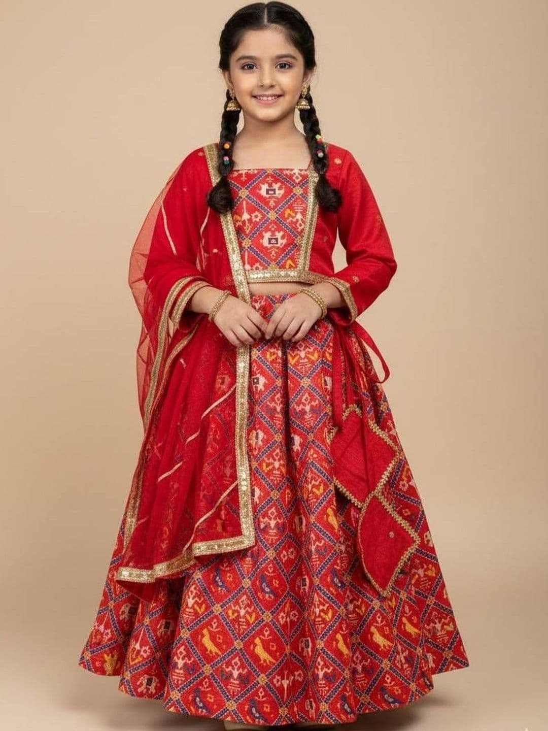 THE WISHING CLOSET Girls Ready to Wear Lehenga & Blouse With Dupatta - view 1