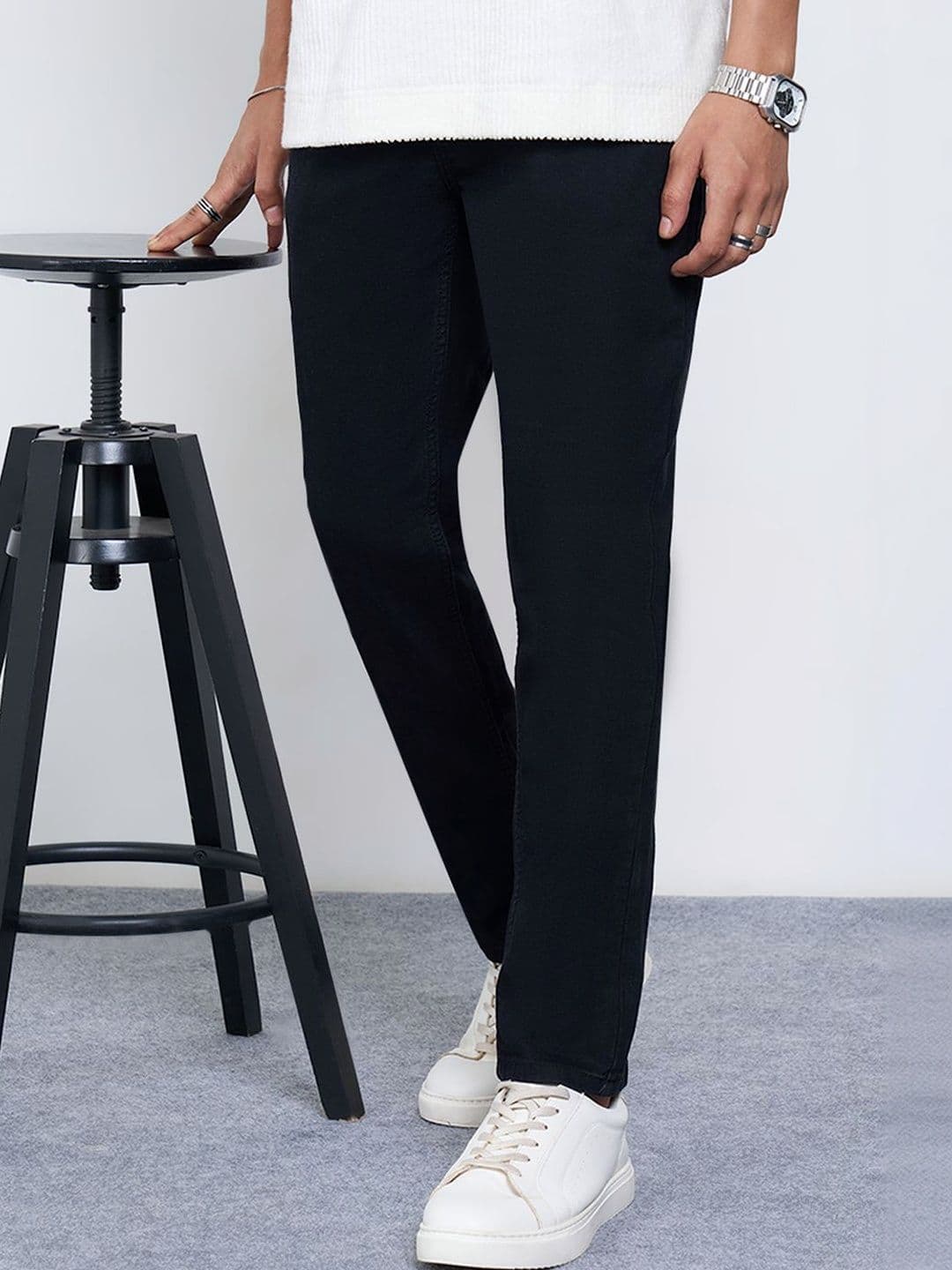 SF JEANS by Pantaloons Men Slim Fit Mid-Rise Jeans - view 1