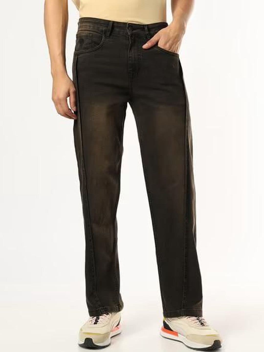 me Queen Men Straight Fit Mid-Rise Light Fade Jeans - view 1